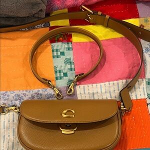 Coach Tan Leather Crossbody Bag